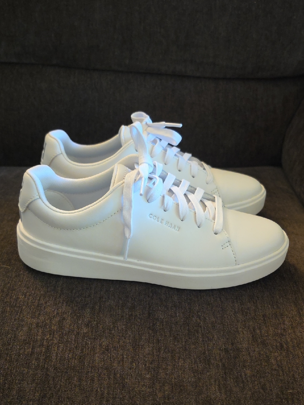 Cole Haan White Leather Women's Traveler Sneakers